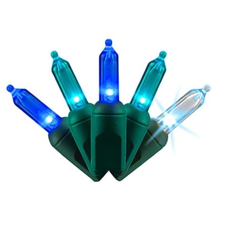 ADICIONES Christmas Micro Cluster Big Seed 100 LED Light Set, Ocean Blue & Teal AD2060758